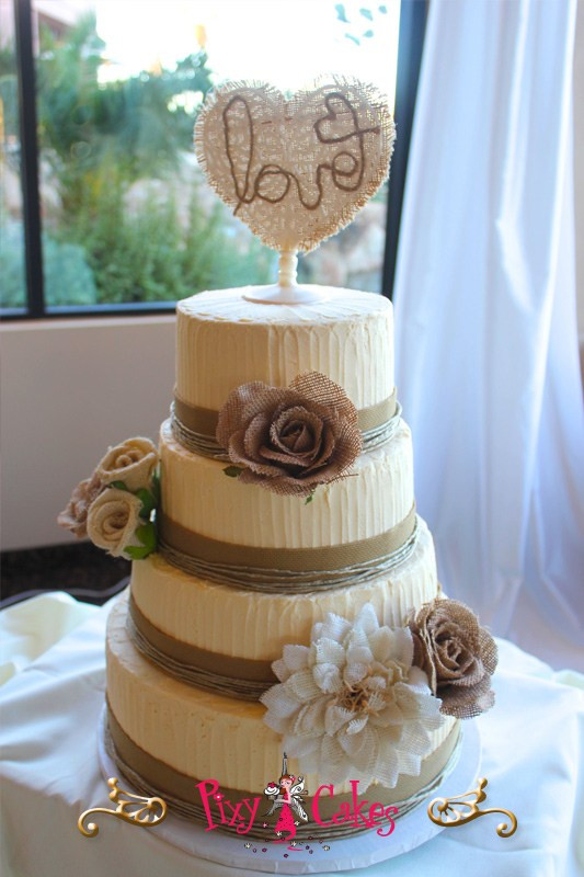 Wedding Cakes Peoria Il
 Rustic Country Wedding Cake – Pixy Cakes