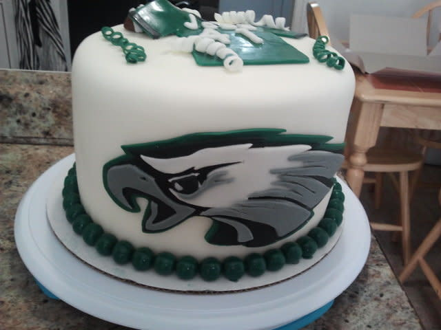 Wedding Cakes Philadelphia
 Philadelphia Eagles cake by TAINAKITCHEN CakesDecor