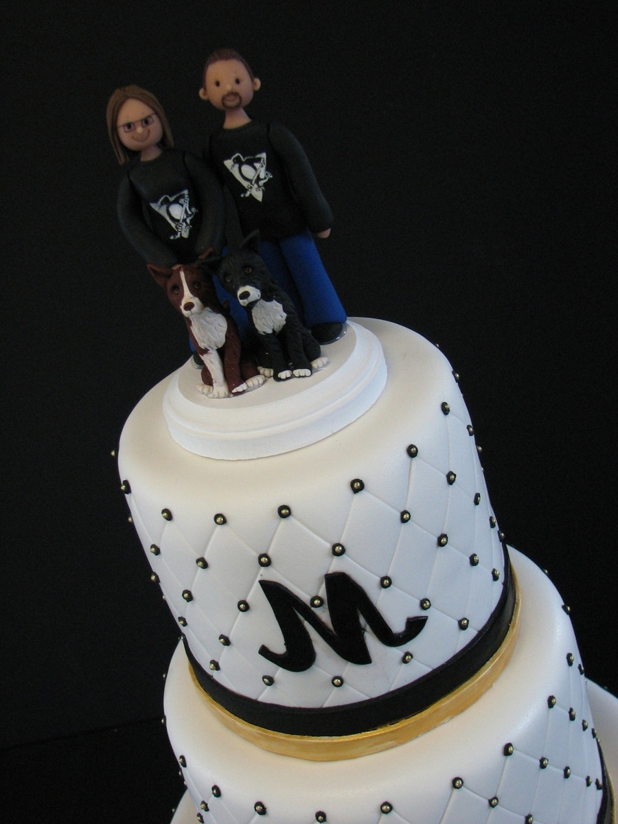 Wedding Cakes Pittsburgh
 Pittsburgh Penguins Themed Wedding Cake CakeCentral