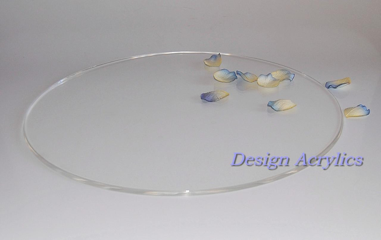 Wedding Cakes Plates
 20" ROUND ACRYLIC WEDDING CAKE PLATE BOARD STAND CLEAR