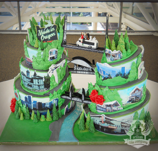 Wedding Cakes Portland Oregon
 portland oregon road cake