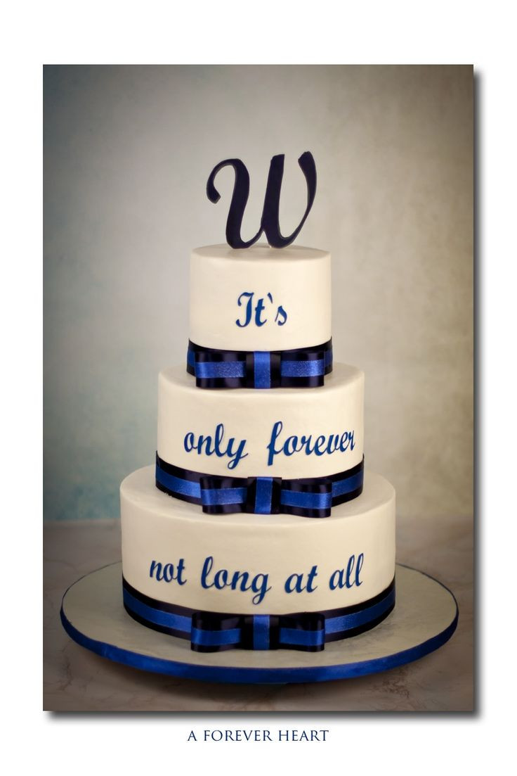 Wedding Cakes Quotes
 Round Wedding Cakes Wedding cake using a quote from a