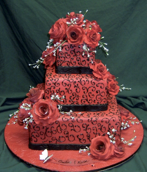 Wedding Cakes Red And Black
 Wedding Cakes Red and Black Wedding Cakes