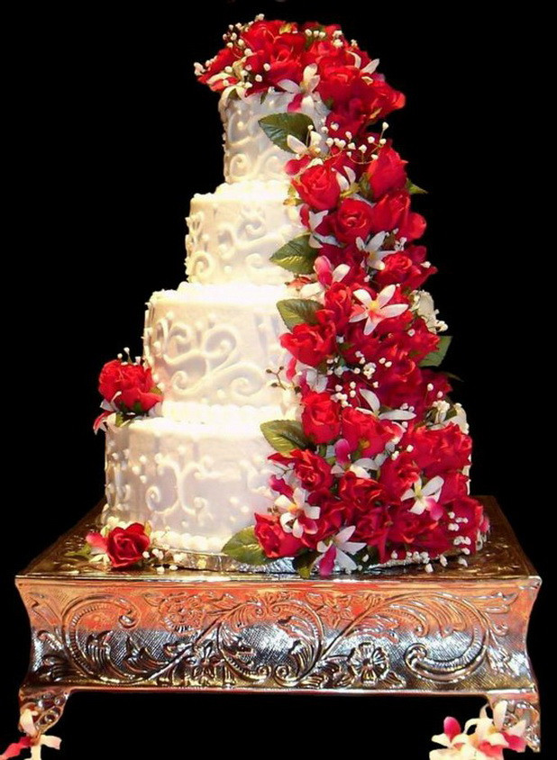 Wedding Cakes Red And White
 Red & White Wedding Cakes Stylish Eve