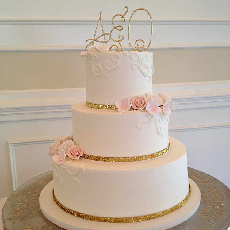 Wedding Cakes Ribbon
 Classic Weddings Sweet Memories Bakery