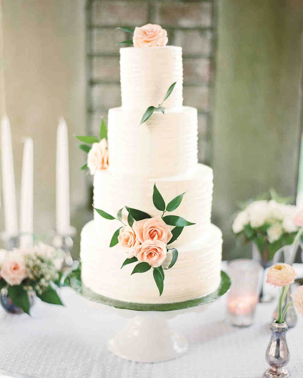 Wedding Cakes Roses
 44 Wedding Cakes with Fresh Flowers