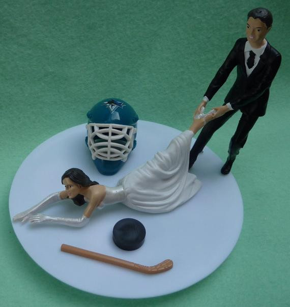 Wedding Cakes San Jose
 Wedding Cake Topper San Jose Sharks SJ G Hockey Themed w