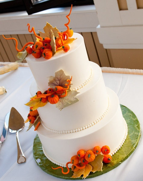 Wedding Cakes Santa Cruz
 Pumpkin Wedding cake from The Buttery in Santa Cruz CA