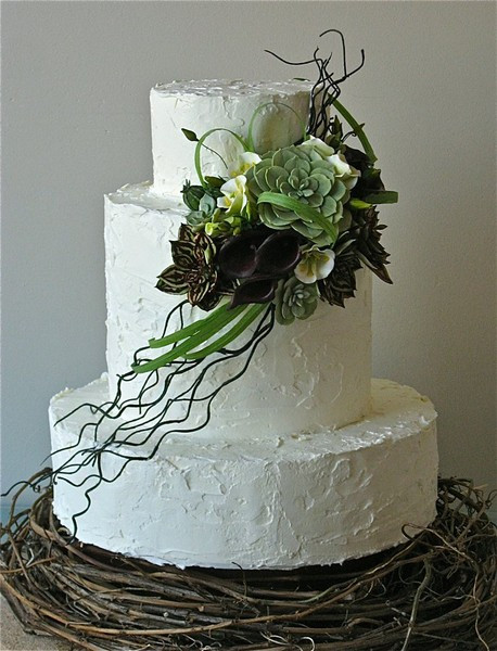 Wedding Cakes Seattle
 Rustic Bird Nest Cake Seattle wedding cake