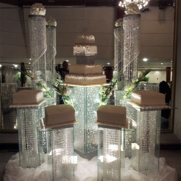Wedding Cakes Separate Tiers
 Nigerian wedding separate tier wedding cake by