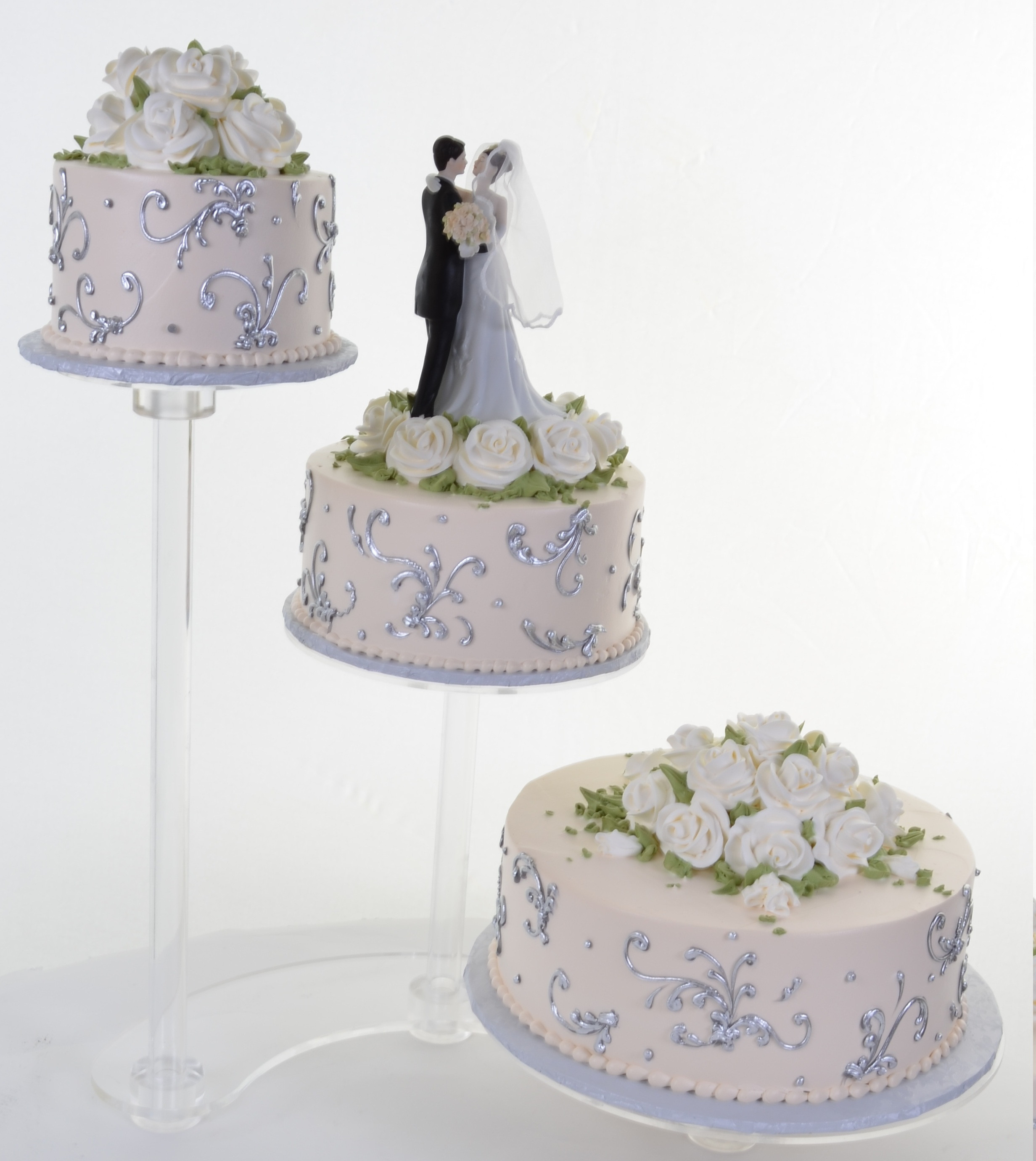 Wedding Cakes Separate Tiers
 Separate Tier Wedding Cakes