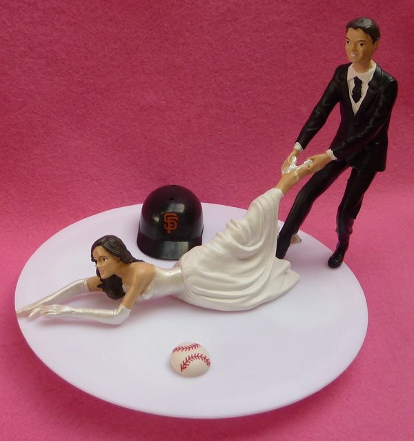 Wedding Cakes Sf
 Wedding Cake Topper San Francisco Giants SF G Baseball Themed