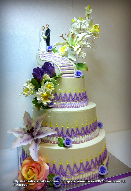 Wedding Cakes Sg
 Cakes2 Singapore 3 TIERED WEDDING CAKE SINGAPORE