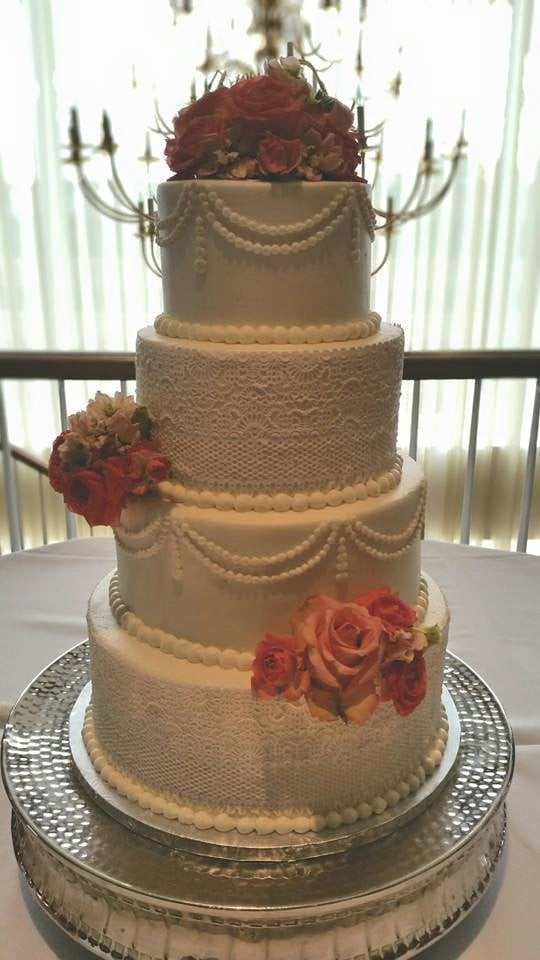 Wedding Cakes Shreveport
 Edible Lace Wedding Cake Yelp