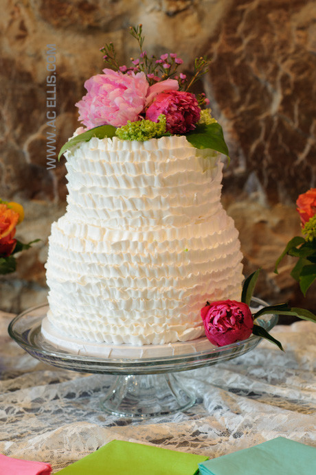 Wedding Cakes Sioux Falls
 Leigh and Alex’s Sioux Falls Ruffle Wedding Cake The