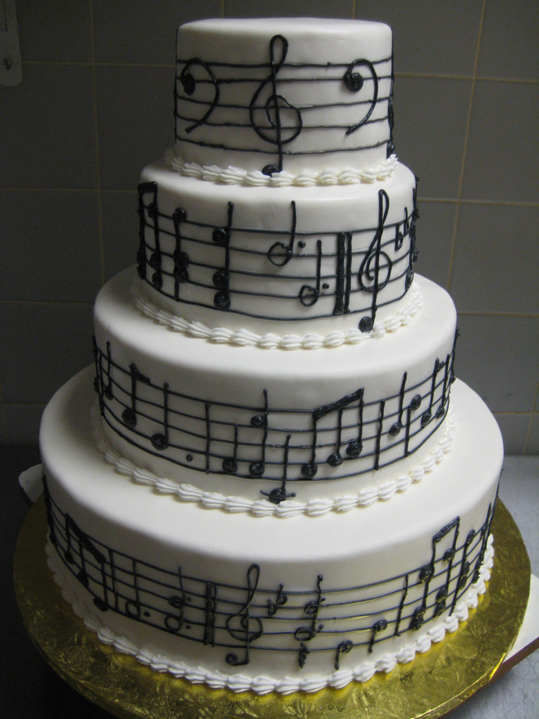 Wedding Cakes Songs
 music notes wedding cake a photo on Flickriver