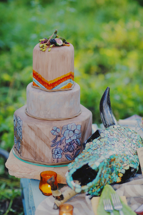Wedding Cakes St George Utah
 Southern Utah Tribal Wedding ruffled feature Utah