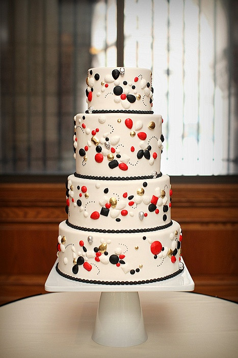 Wedding Cakes St Paul Mn
 cocoa & fig 4 Tier Wedding Cake with Jewels and Skulls