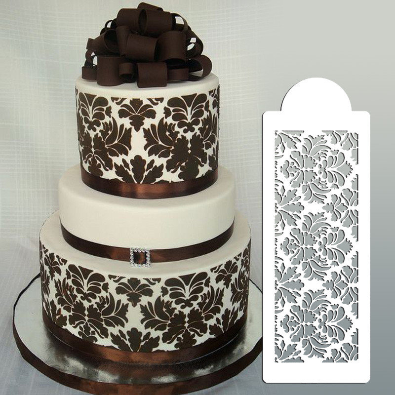Wedding Cakes Stencils
 Aliexpress Buy Wedding Cake Stencil Cake Border
