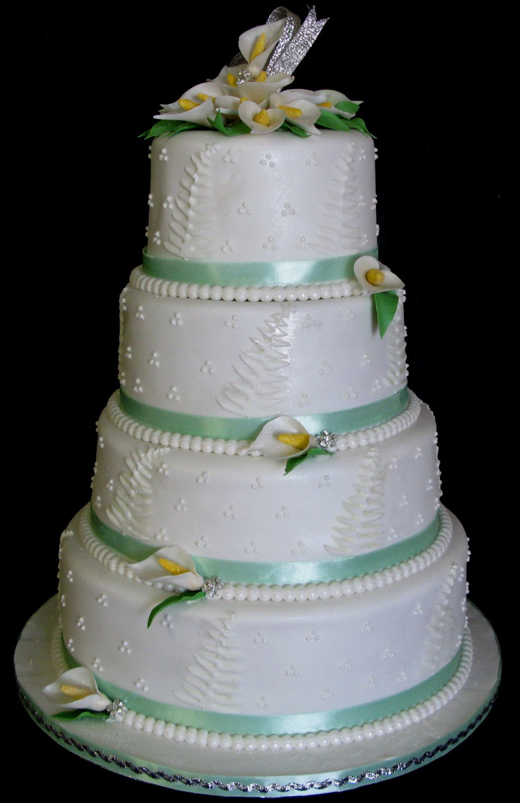 Wedding Cakes Tier
 Sugarcraft by Soni Four Tier Wedding Cake Arum Lilies