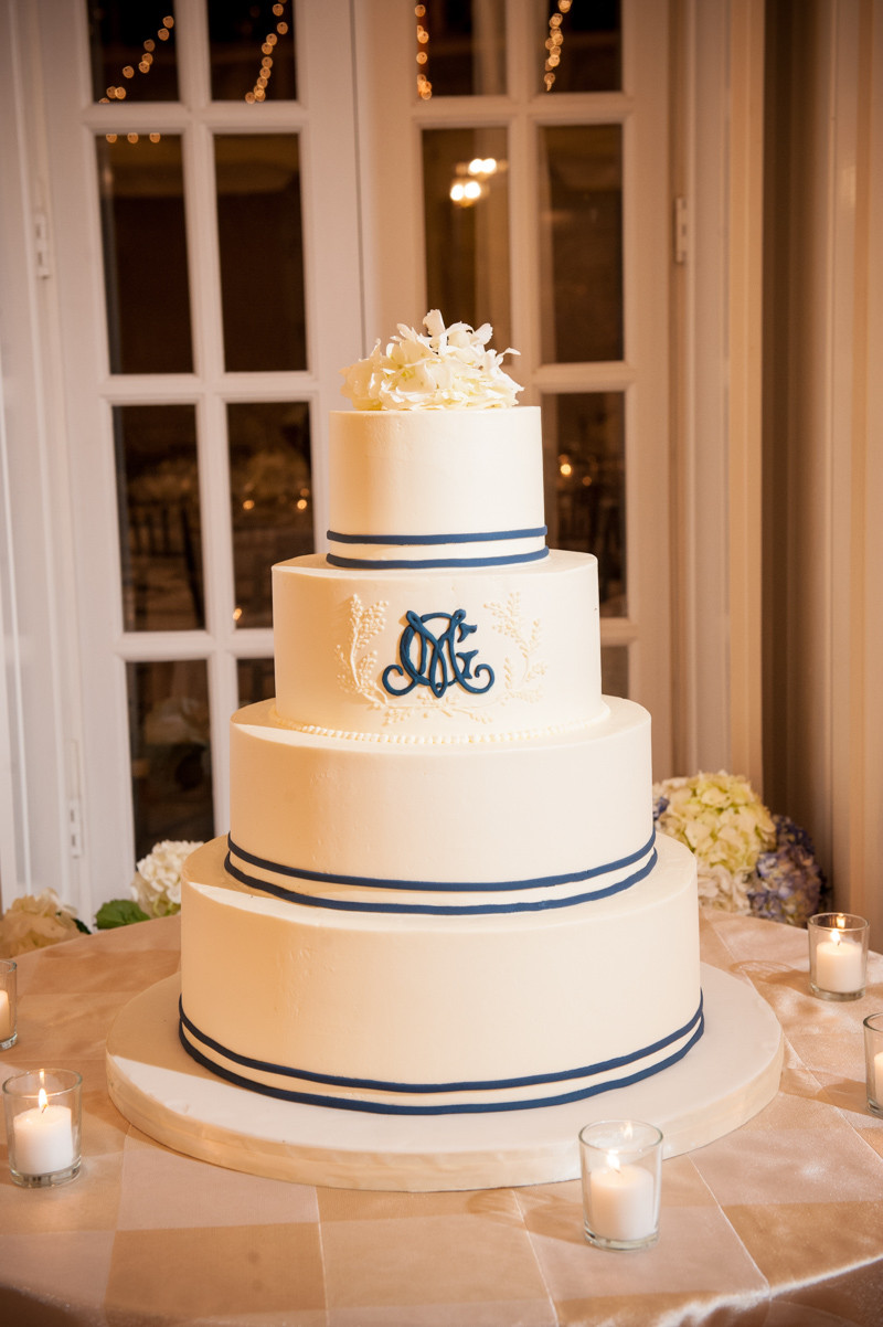 Wedding Cakes Washington Dc
 Traditional Navy White Wedding Reception in DC Madeline