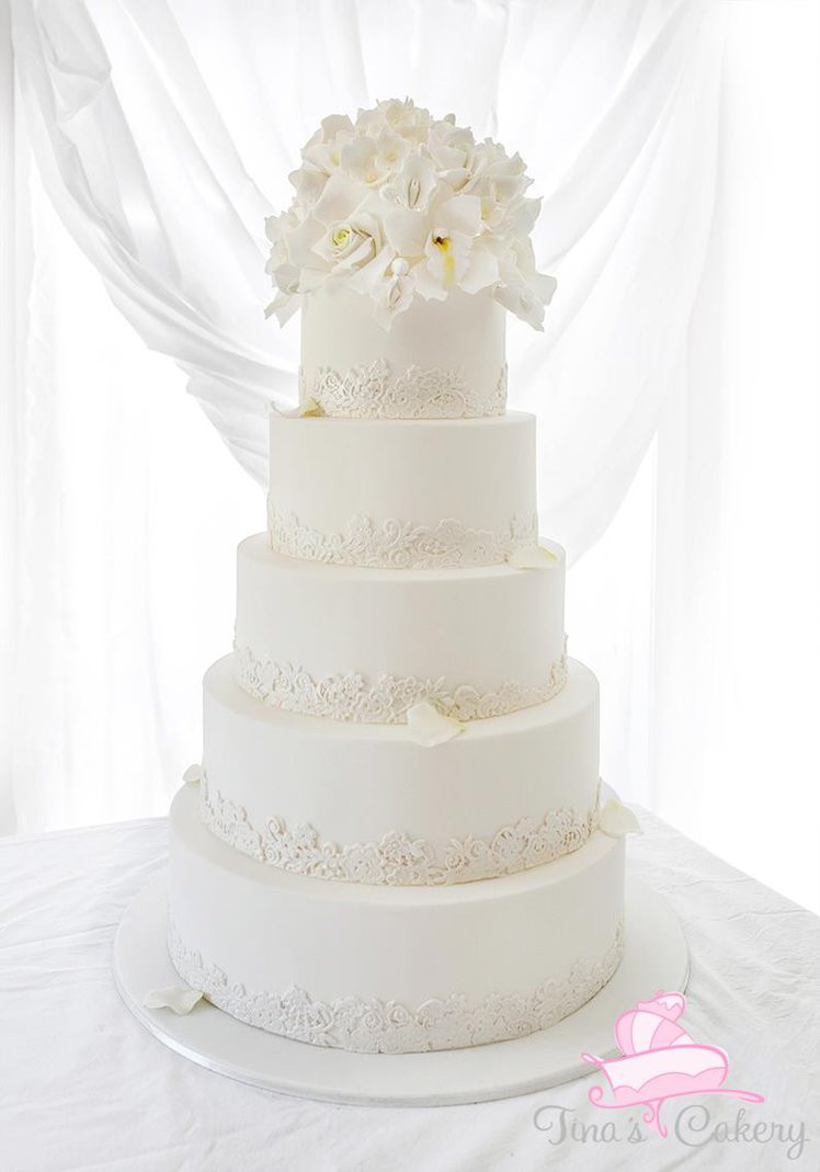 Wedding Cakes White
 White wedding cake by Igasm on DeviantArt