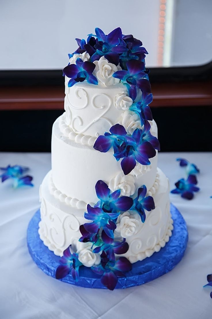 Wedding Cakes With Blue
 Wedding Cakes Ideas Pinterest