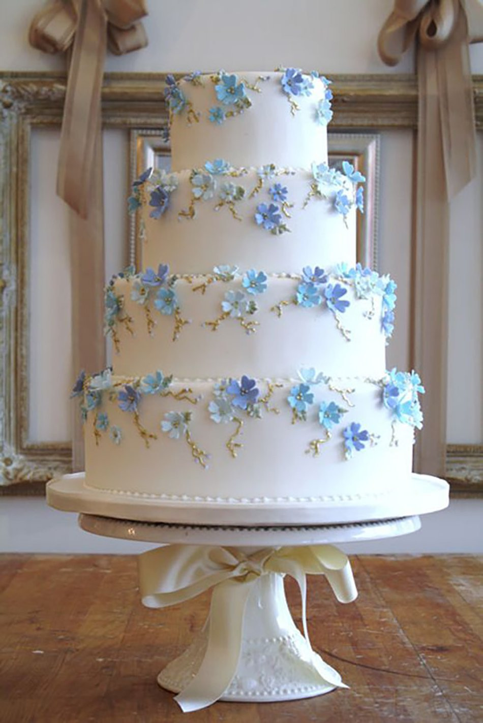 Wedding Cakes with Blue Flowers the 20 Best Ideas for Blue Wedding Flowers Wedding Ideas