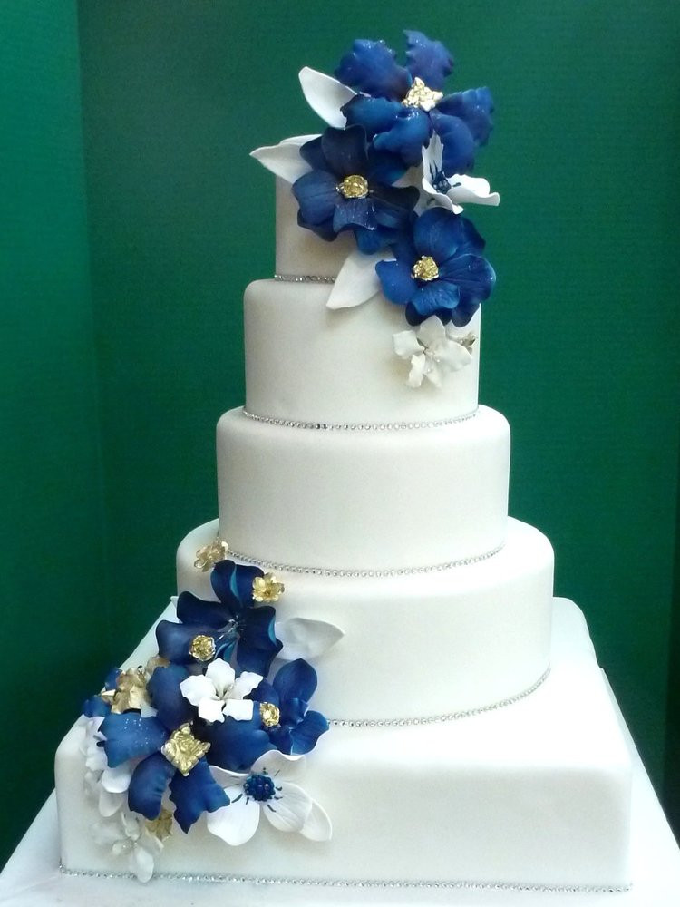Wedding Cakes With Blue Flowers
 Wedding Flowers wedding cakes with blue flowers