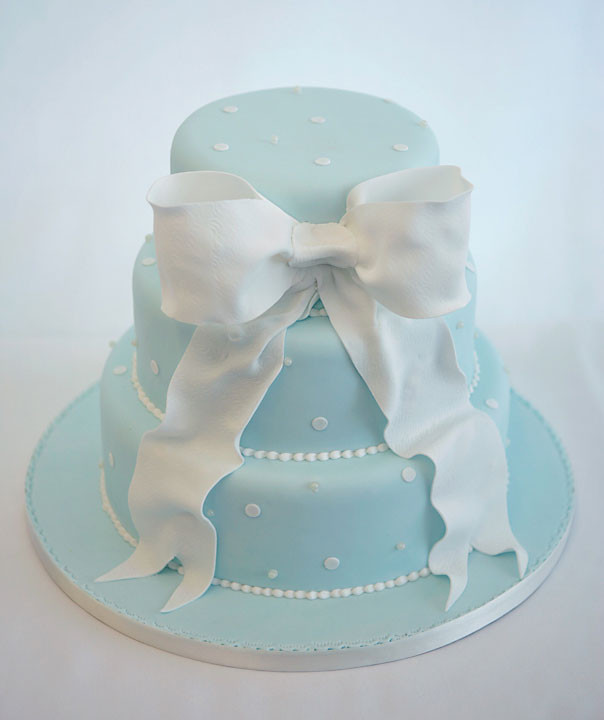 Wedding Cakes With Bow
 Wedding Cake with Bow Sweet Sense of Cake