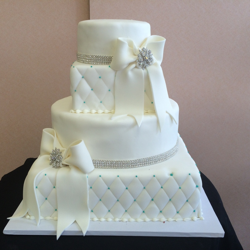 Wedding Cakes With Bow
 Contemporary Wedding Cakes — Sal & Dom s Pastry Shop