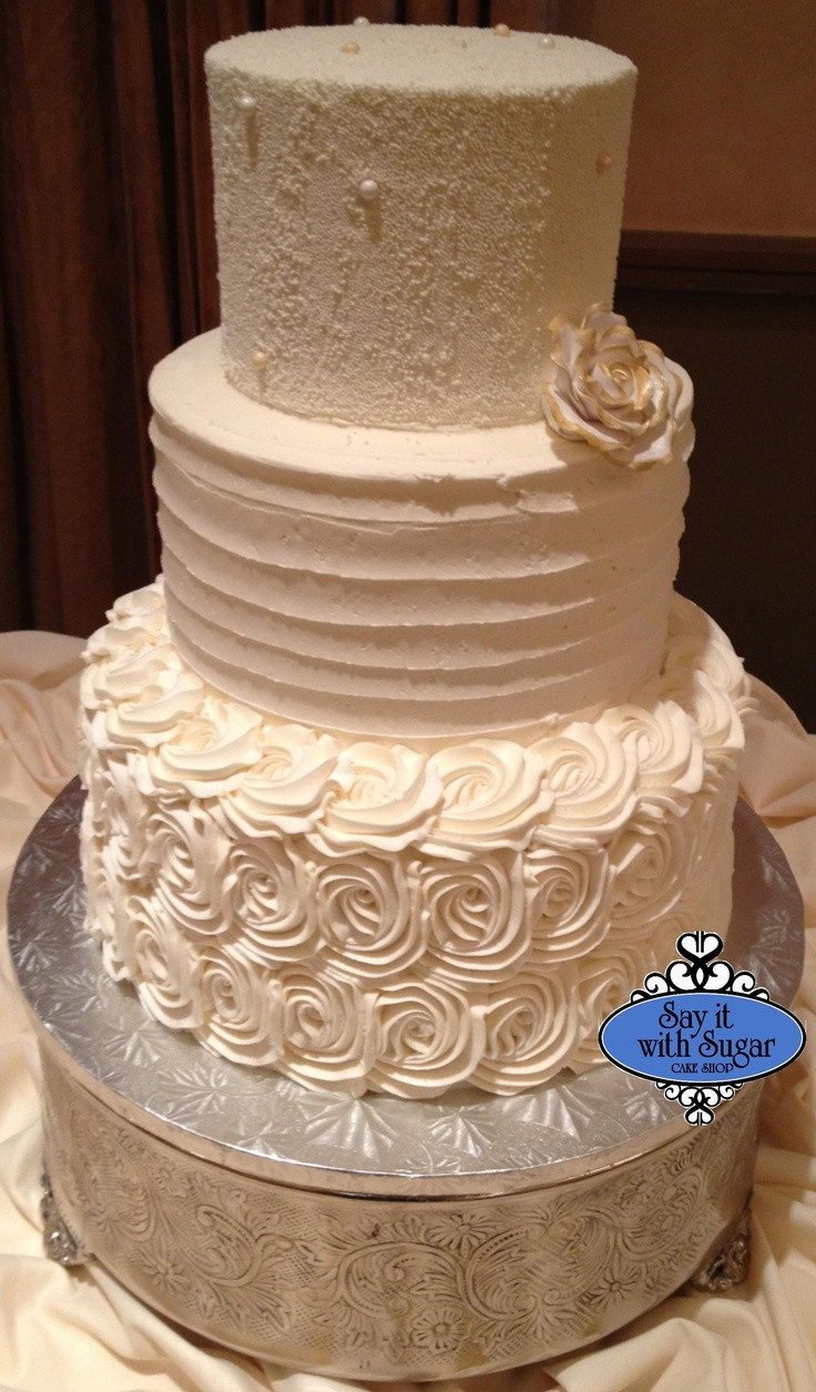 Wedding Cakes With Buttercream Frosting
 36 best images about Buttercream cakes on Pinterest