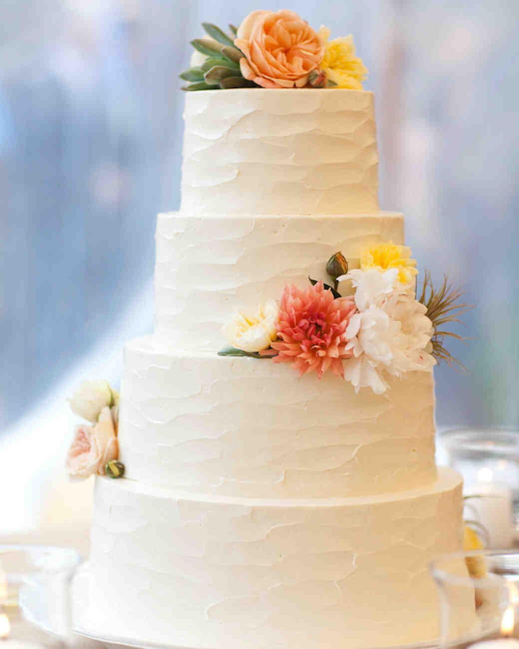 Wedding Cakes With Buttercream Frosting
 104 White Wedding Cakes That Make the Case for Going