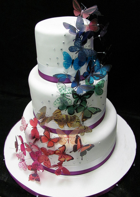 Wedding Cakes With Butterfly
 Butterfly wedding cake