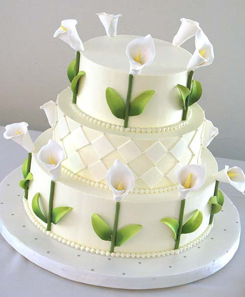 Wedding Cakes With Calla Lilies
 Lovely Calla Lilly Wedding Cakes