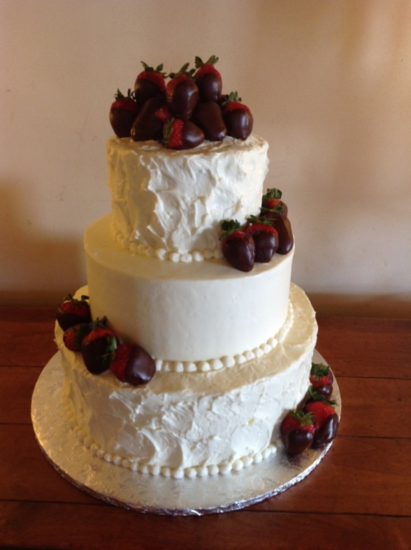 Wedding Cakes With Chocolate Covered Strawberries
 Custom Wedding Cakes Bakery Red Velvet & Pink Champagne