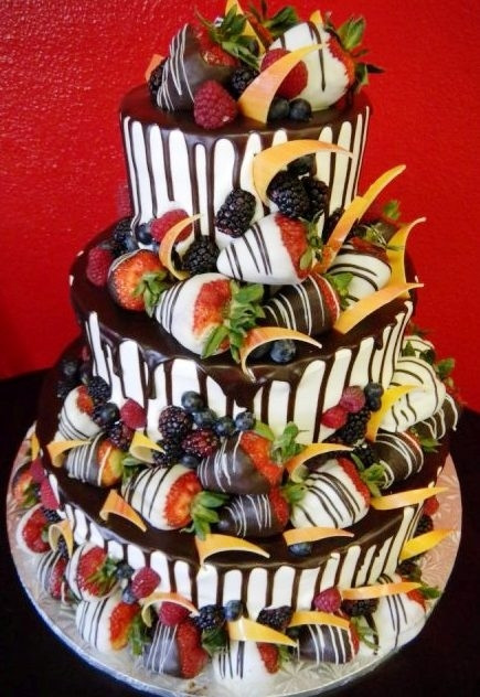 Wedding Cakes With Chocolate Covered Strawberries
 Pastry Palace Las Vegas Wedding Cake 1020 – Strawberry