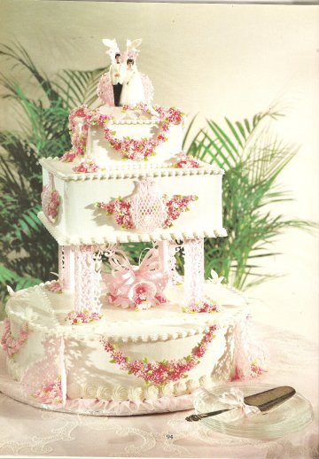 Wedding Cakes With Columns
 Tier Wedding Cake