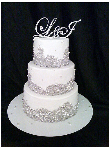 Wedding Cakes With Crystals
 Crystal wedding cake with crystal toppers PNG