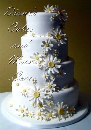 Wedding Cakes With Daisies
 25 best ideas about Daisy wedding decorations on
