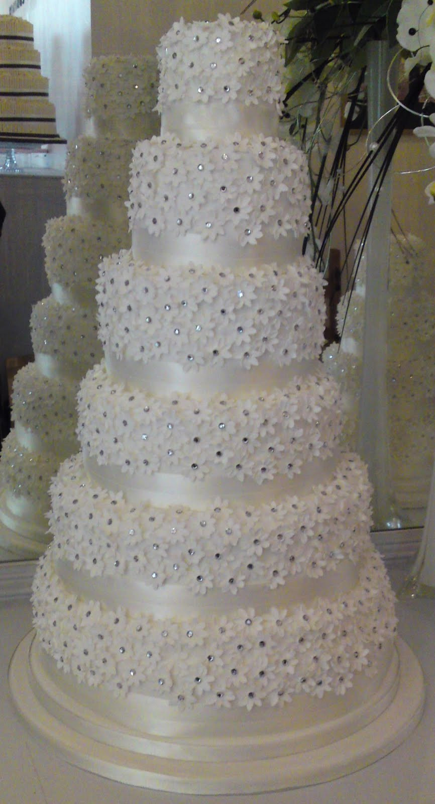 Wedding Cakes With Diamonds
 Daisy Hill Cakes Six tier Diamond Daisy Cake