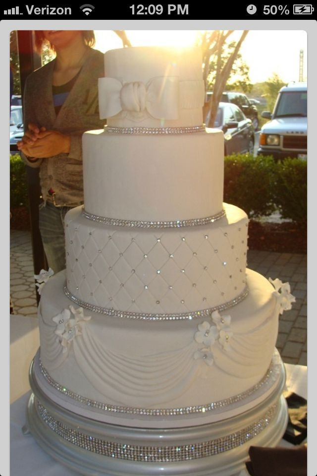 Wedding Cakes With Diamonds
 Wedding cake idea 2 LIKE THIS CAKE if this is your