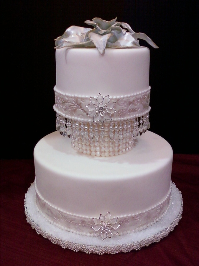 Wedding Cakes With Diamonds
 Diamonds and pearls wedding