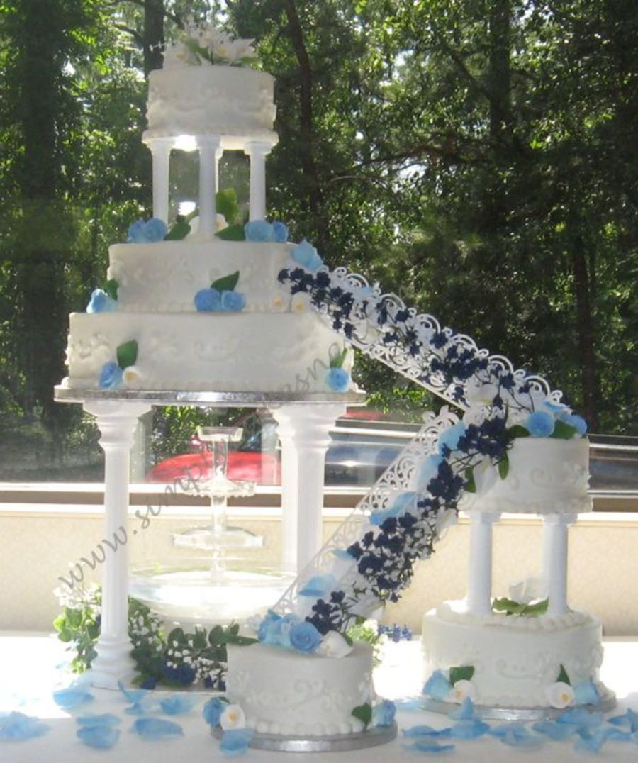 Wedding Cakes With Fountain
 Wedding Cake With Fountain And Stairs CakeCentral