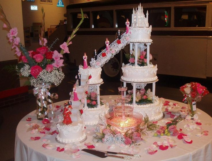 Wedding Cakes With Fountain And Stairs
 25 best images about Wedding Cakes with Fountains and