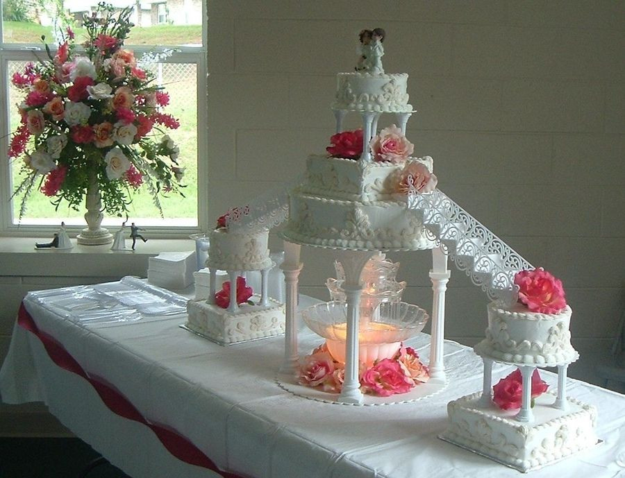 Wedding Cakes With Fountains And Stairs
 stairway wedding cakes