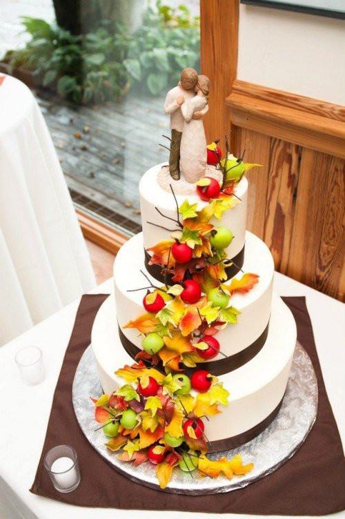 Wedding Cakes With Fruit
 15 Fall Wedding Cake Ideas You May Love Pretty Designs