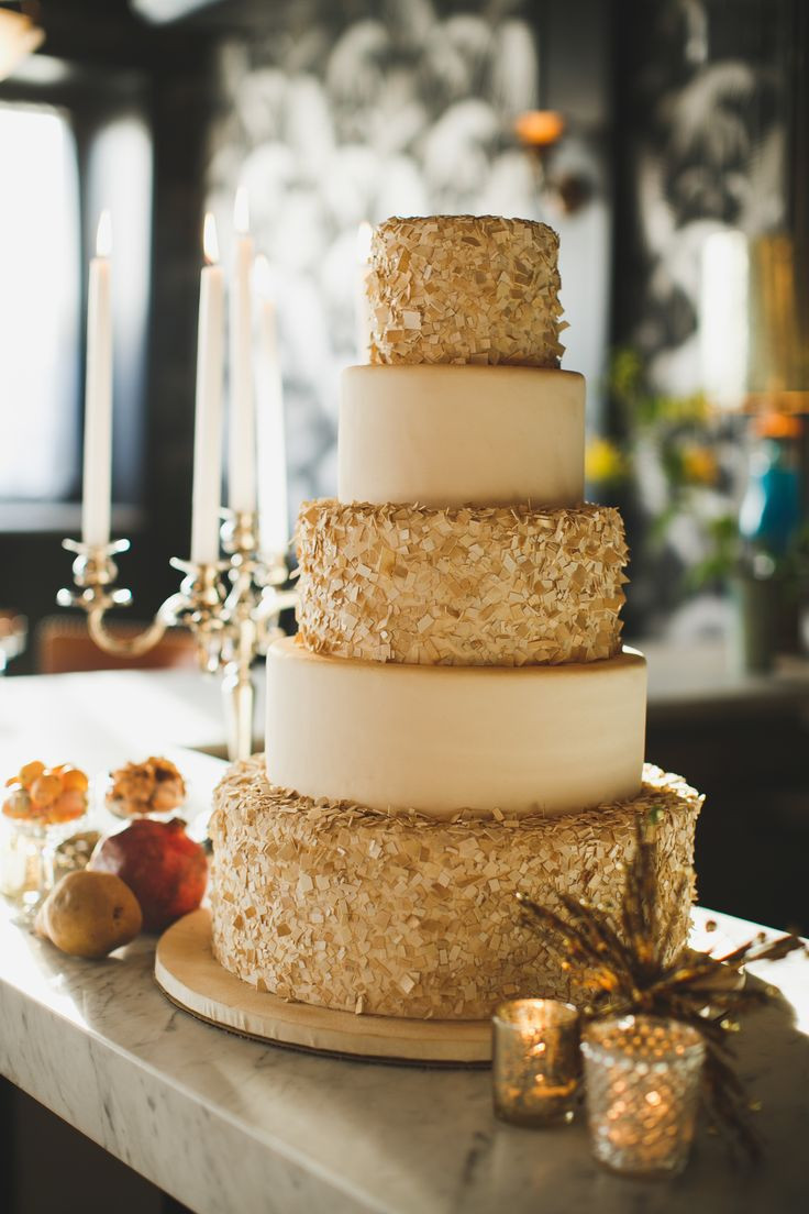 Wedding Cakes With Gold Accents
 wedding cakes with gold accents spark and shine your day