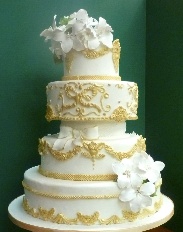 Wedding Cakes With Gold Accents
 Cakes Washington DC Maryland MD Wedding Cakes Northern VA