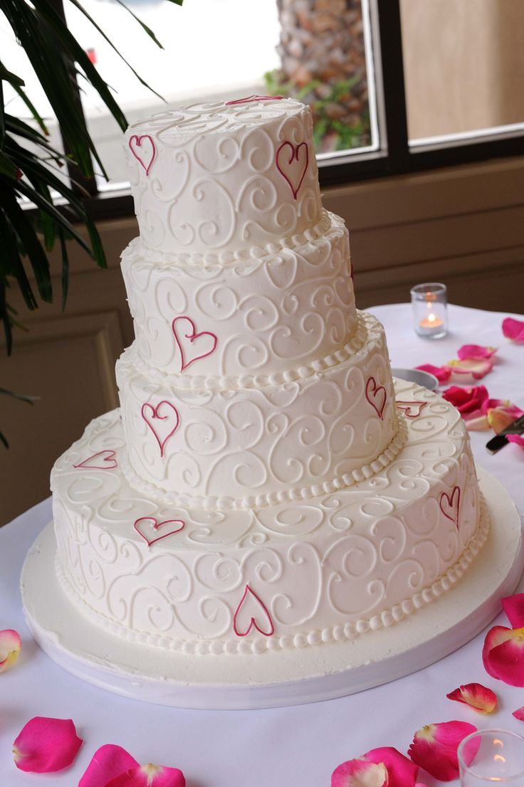 Wedding Cakes With Hearts
 9 Hot Pink Heart Cakes Pink Heart Shaped Wedding